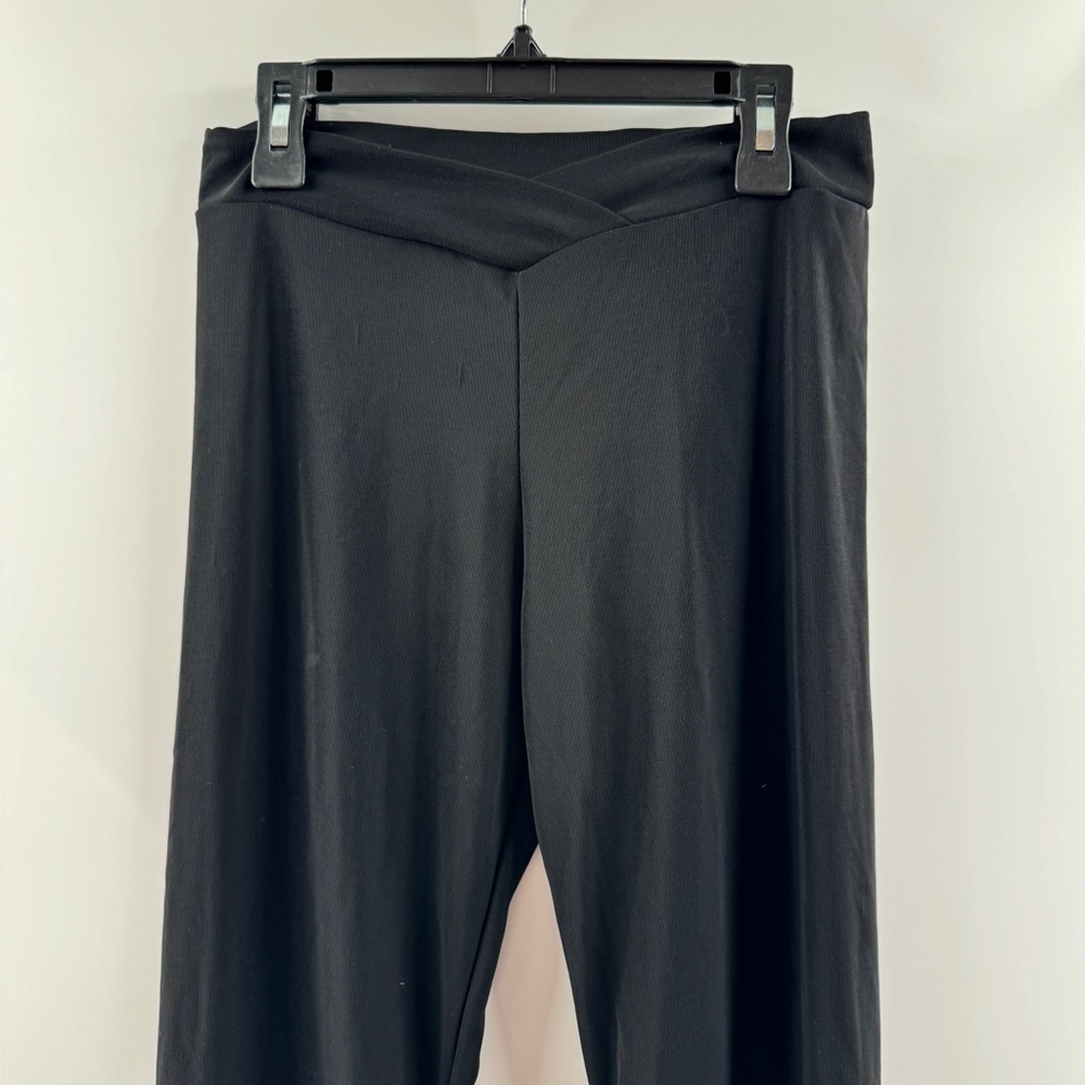 Funky Diva American Vintage Y2K Black Straight Leg Fleece-Lined Leggings - Picture 3 of 7